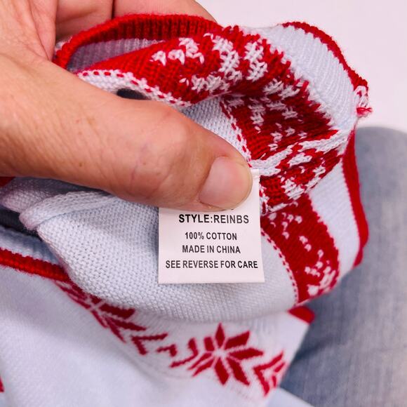 NWT Zubels 6M Reindeer Sweater in Blue - Picture 4 of 4